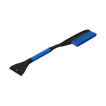 Щетка для уборки снега с силик. щетиной разборная голубая