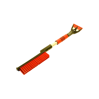 Щетка для уборки снега с силик. щетиной разборная 71117 оранж.