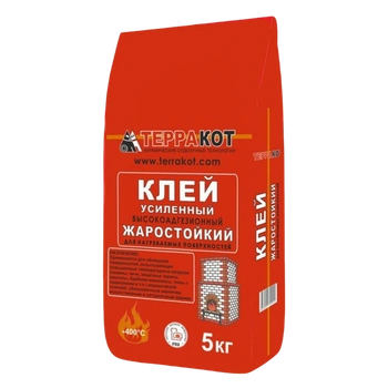 Клей усиленный Терракот жаростойкий, 5 кг