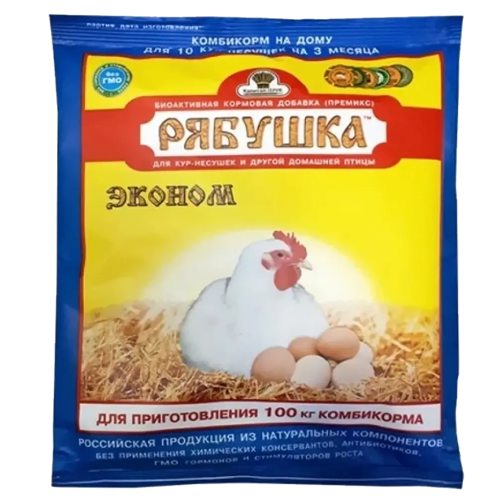 Премикс-концентрат Рябушка (с аминокислотами) для кур и другой домашней птицы 300гр (фото 1)